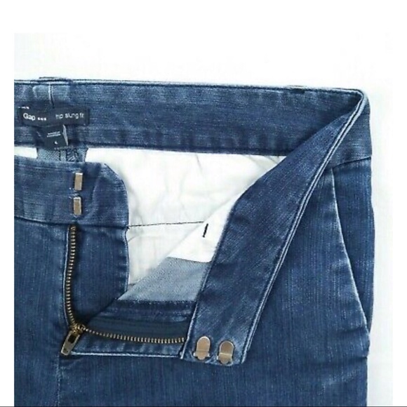 *Dark* Stretch Denim Crops - Picture 2 of 7